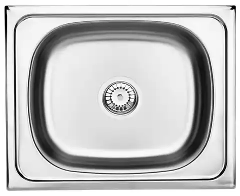 ⁨1-bowl steel sink⁩ at Wasserman.eu