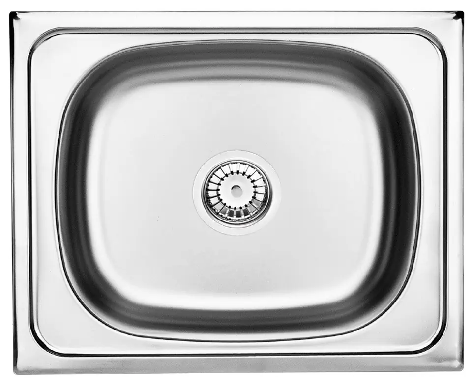 ⁨1-bowl steel sink⁩ at Wasserman.eu