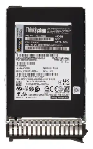 ⁨Lenovo ThinkSystem 2.5" 5400 PRO 480GB Read Intensive SATA 6Gb HS SSD⁩ w sklepie Wasserman.eu