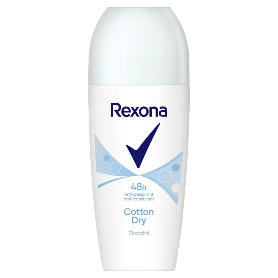 ⁨REXONA Cotton Dry Antyperspirant damski w kulce 50 ml⁩ w sklepie Wasserman.eu