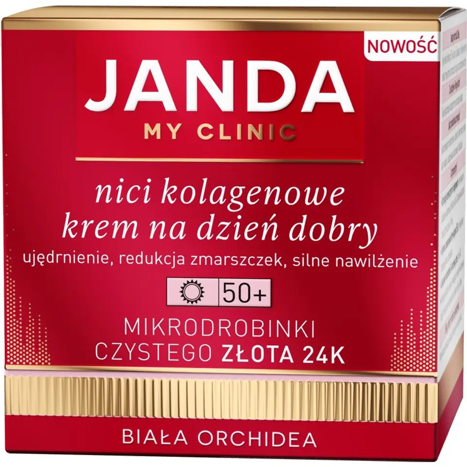 ⁨JANDA MY CLINIC Nici Kolagenowe Krem na dzień dobry 50+  50ml⁩ w sklepie Wasserman.eu