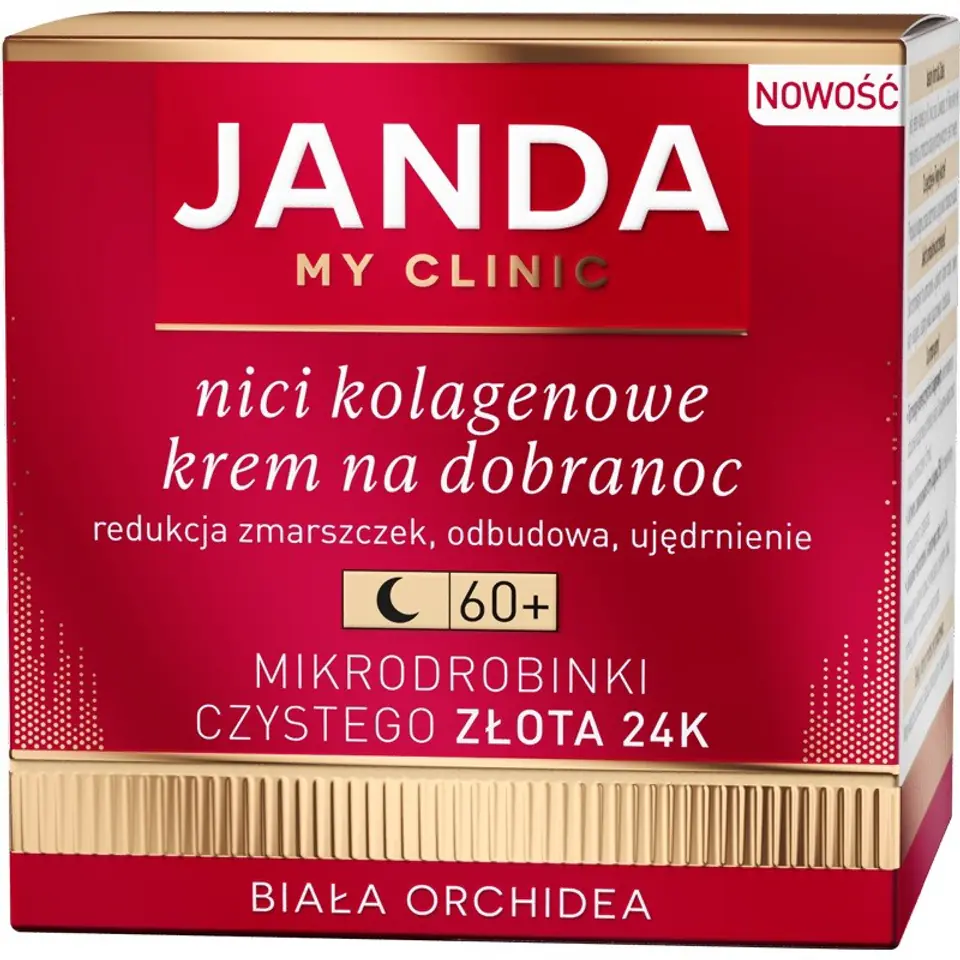 ⁨JANDA MY CLINIC Nici Kolagenowe Krem na dobranoc 60+  50ml⁩ w sklepie Wasserman.eu