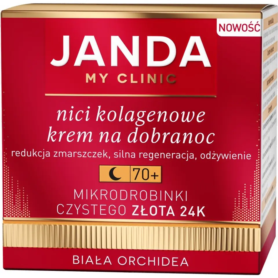 ⁨JANDA MY CLINIC Nici Kolagenowe Krem na dobranoc 70+  50ml⁩ w sklepie Wasserman.eu