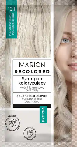 ⁨MARION Recolored Szampon koloryzujący nr 10.1 Platynowy blond 35 ml⁩ w sklepie Wasserman.eu