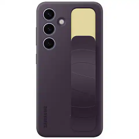 ⁨Etui Samsung EF-GS921CEEGWW S24 S921 ciemnofioletowy/dark violet Standing Grip Case⁩ w sklepie Wasserman.eu