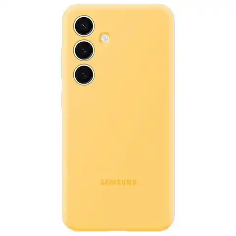 ⁨Etui Samsung EF-PS921TYEGWW S24 S921 żółty/yellow Silicone Case⁩ w sklepie Wasserman.eu
