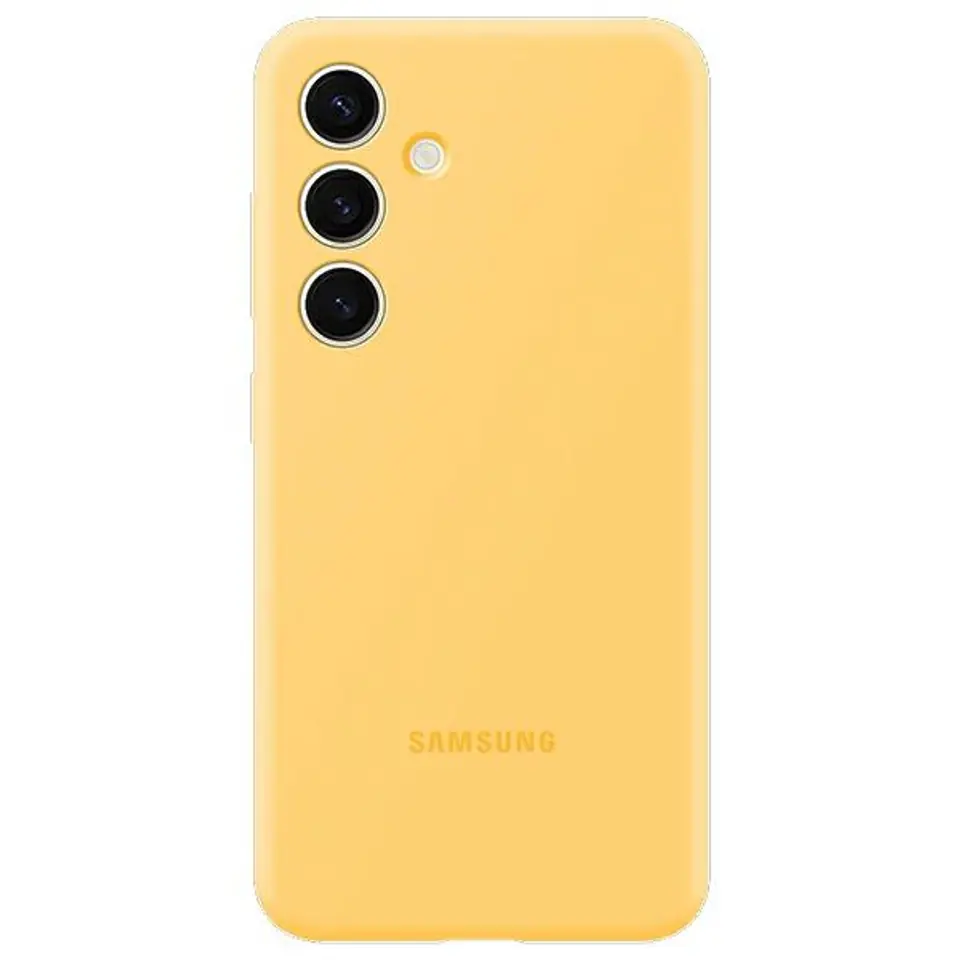 ⁨Etui Samsung EF-PS921TYEGWW S24 S921 żółty/yellow Silicone Case⁩ w sklepie Wasserman.eu