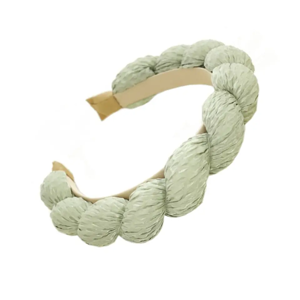 ⁨HAIR BAND Braided thick GREEN O419ZIE⁩ at Wasserman.eu