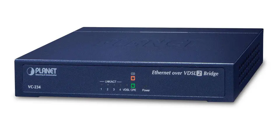 ⁨Planet VC-234 network switch Managed Fast Ethernet (10/100) Black 1U⁩ at Wasserman.eu