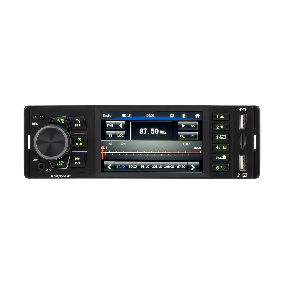 ⁨Radio samochodowe Kruger&Matz KM2015 Bluetooth⁩ w sklepie Wasserman.eu