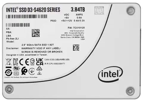 ⁨SSD Solidigm (Intel) S4620 3.84TB SATA 2.5" SSDSC2KG038TZ01 (DWPD up to 5)⁩ at Wasserman.eu