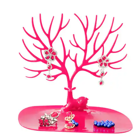 ⁨Jewelry display - necklace, rings tree red E31CZE⁩ at Wasserman.eu