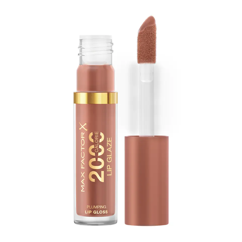 ⁨MAX FACTOR 2000 Calorie Błyszczyk do ust Lip Glaze nr 150 Caramel Swish  4.4ml⁩ w sklepie Wasserman.eu