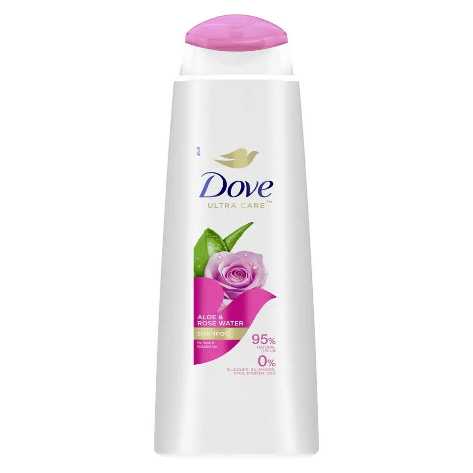 ⁨DOVE Ultra Care Szampon odwieżający do włosów Aloe & Rose Water 400 ml⁩ w sklepie Wasserman.eu