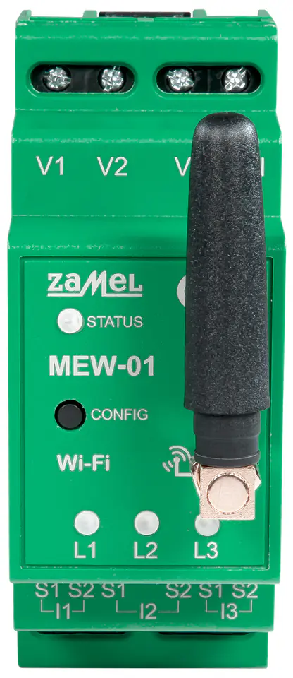 ⁨MONITOR ENERGII ELEKTRYCZNEJ MEW-01/ANT SUPLA TRÓJFAZOWY ZAMEL⁩ w sklepie Wasserman.eu