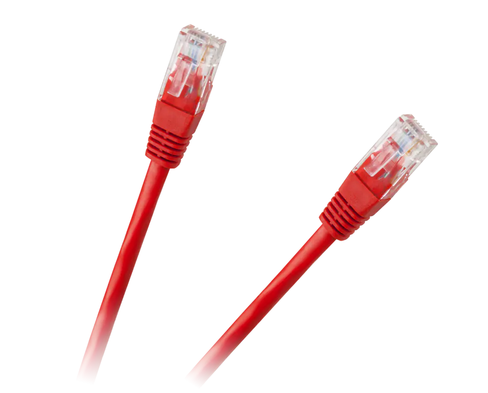 ⁨Patch cord UTP cable 8c plug-plug 3,0m CCA red cat.6e⁩ at Wasserman.eu