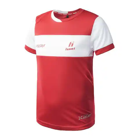 ⁨Koszulka Huari Alumi Poland Jr (kolor Czerwony, rozmiar 128)⁩ w sklepie Wasserman.eu