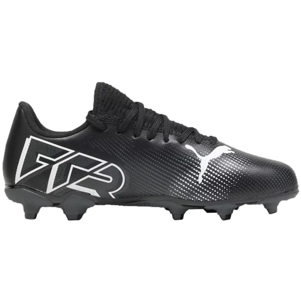 ⁨Buty piłkarskie Puma Future 7 Play FG/AG Jr 107734 (kolor Czarny, rozmiar 38)⁩ w sklepie Wasserman.eu