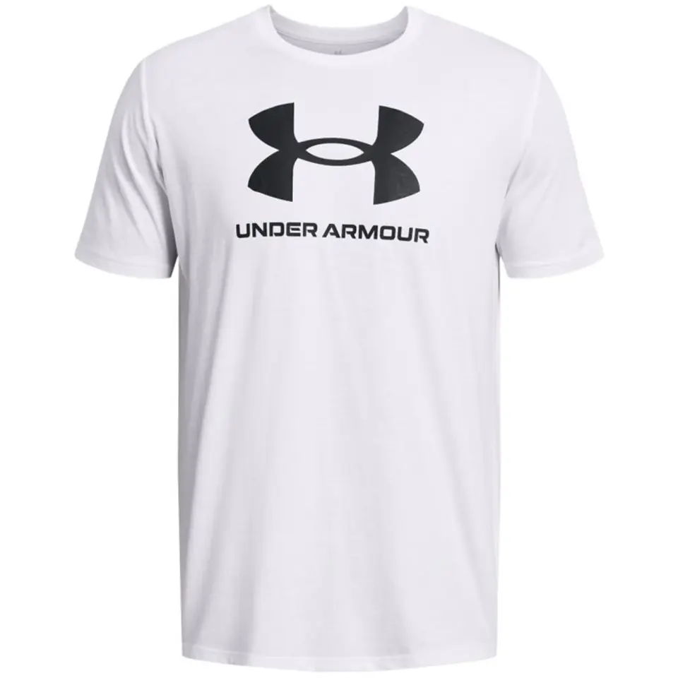 ⁨Koszulka męska Under Armour Sportstyle Logo biała 1382911 100 XL⁩ at Wasserman.eu