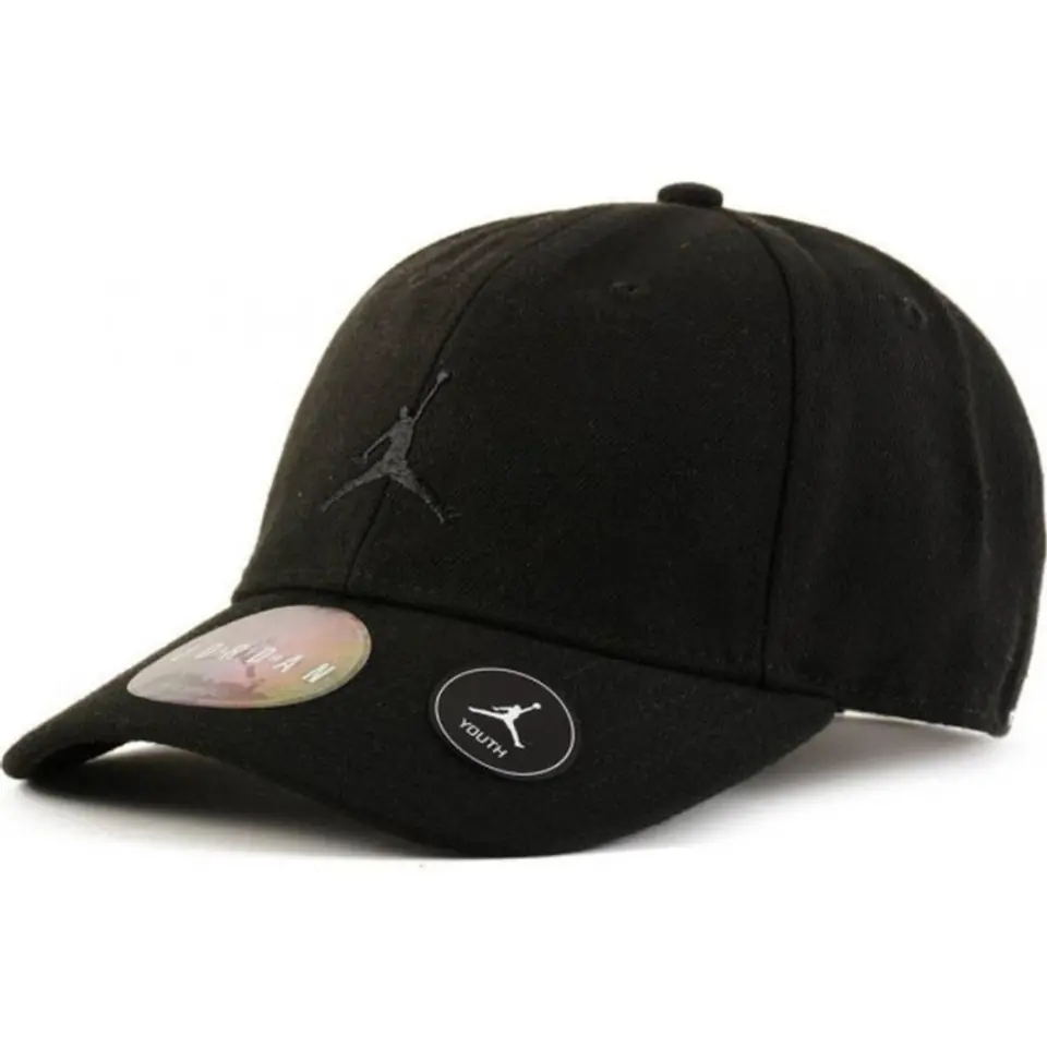 ⁨Czapka z daszkiem Nike Jordan Junior Jumpman Cap (kolor Czarny, rozmiar OSFY)⁩ w sklepie Wasserman.eu