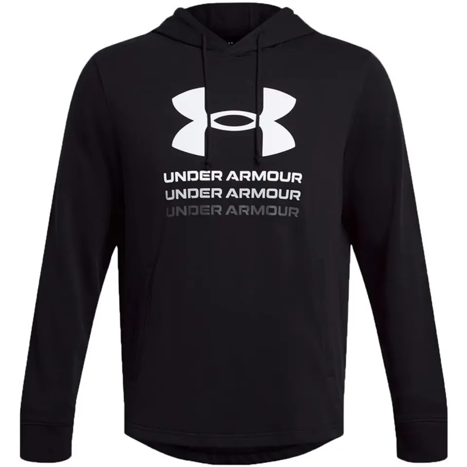 ⁨Under Armour UA Rival Terry Graphic Hoodie black 1386047 001⁩ at Wasserman.eu