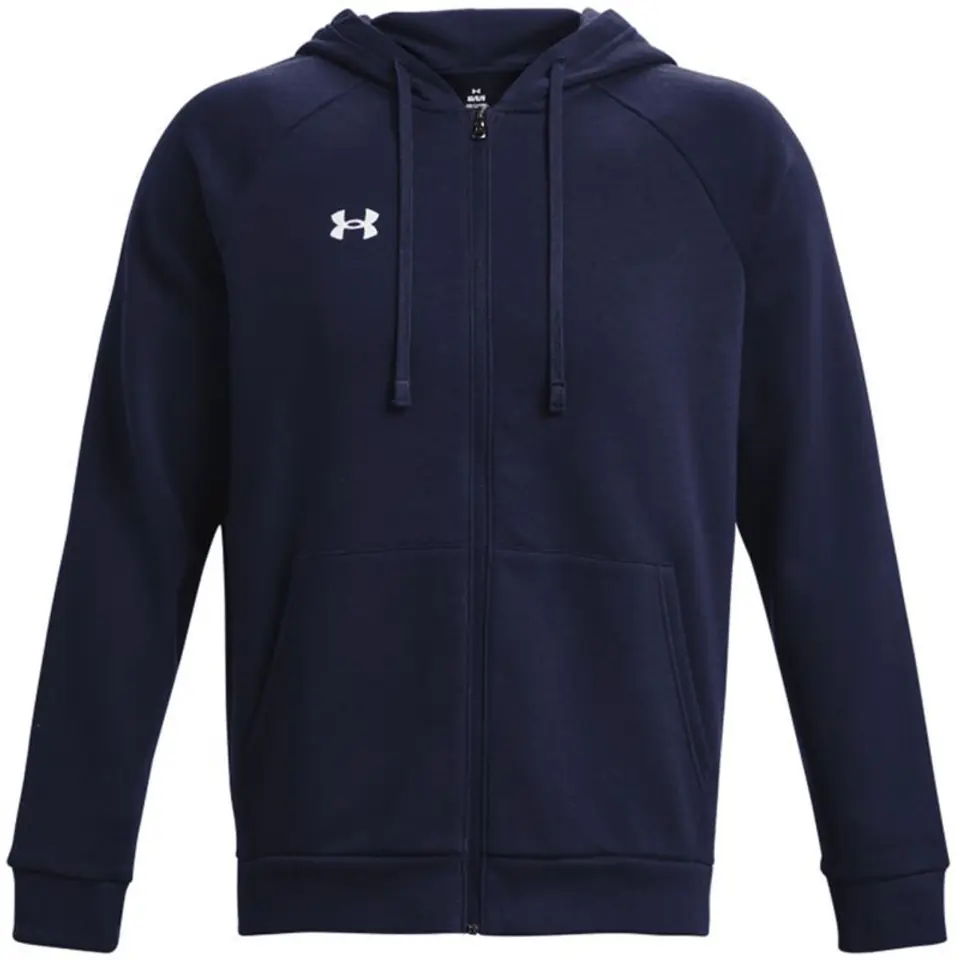 ⁨Bluza Under Armour Rival Fleece FZ Hoodie M 1379767 (kolor Granatowy, rozmiar S)⁩ w sklepie Wasserman.eu