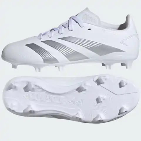 ⁨Buty piłkarskie adidas Predator League L Jr FG (kolor Biały, rozmiar 36 2/3)⁩ w sklepie Wasserman.eu