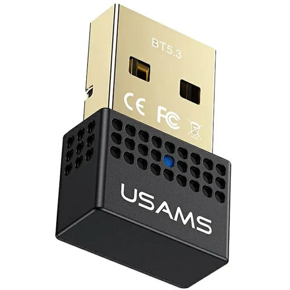 ⁨USAMS Adapter USB Bluetooth czarny/black ZB285SPQ01 (US-ZB285)⁩ w sklepie Wasserman.eu