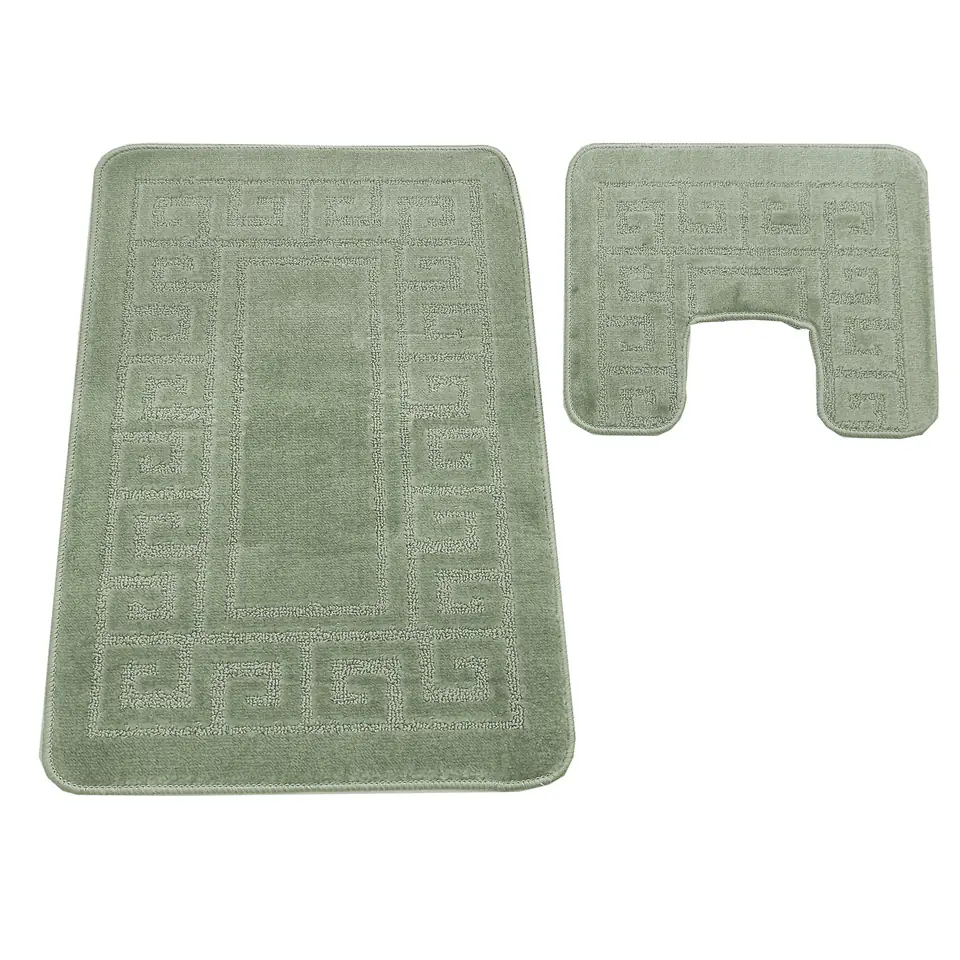 Komplet łazienkowy Montana z wycięciem Ethnic Almond Komplet (50 cm x 80 cm i 40 cm x 50 cm) w sklepie Wasserman.eu