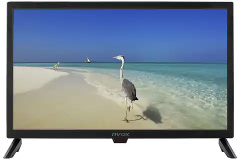 ⁨Telewizor NVOX digital HDTV LED 24" z tunerem DVBT/T2 HEVC/H.265 12/24/230V⁩ w sklepie Wasserman.eu