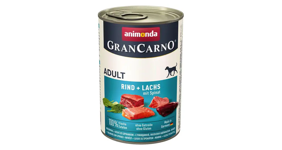 ⁨ANIMONDA Grancarno Adult łosoś i szpinak 400g⁩ w sklepie Wasserman.eu