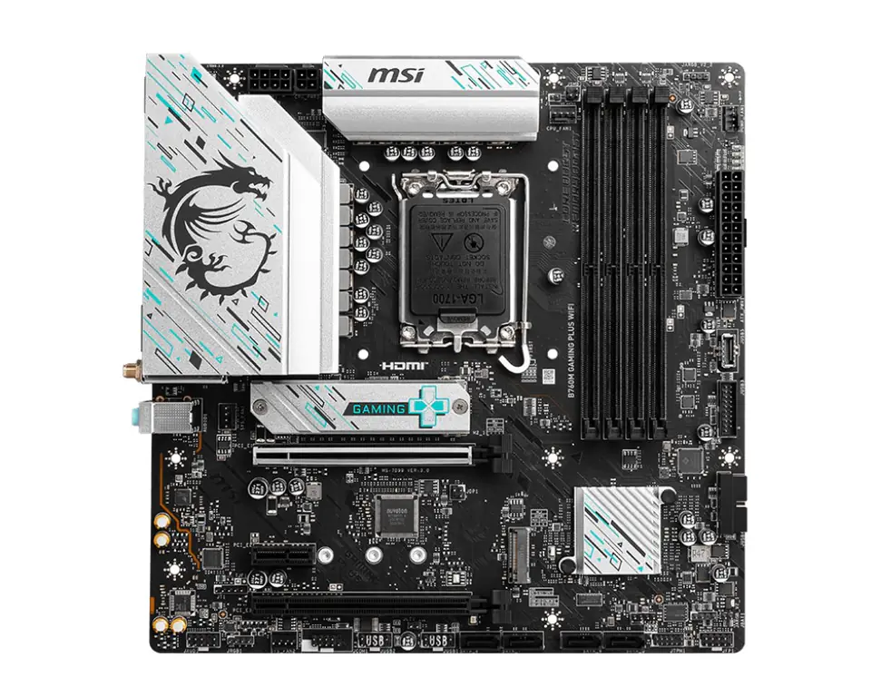 ⁨MSI B760M GAMING PLUS WIFI motherboard Intel B760 LGA 1700 micro ATX⁩ at Wasserman.eu