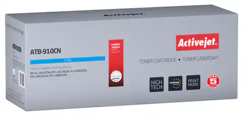 ⁨Activejet ATB-910CN Toner (replacement Brother TN-910C; Supreme; 9000 pages; cyan)⁩ at Wasserman.eu