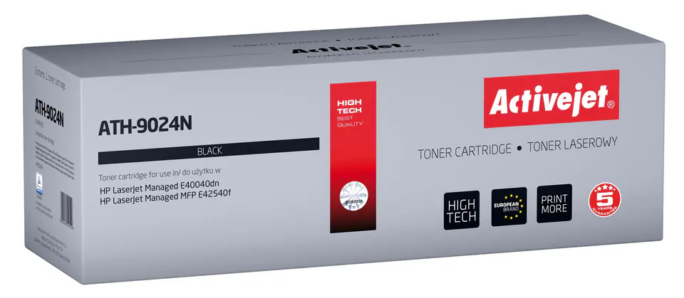 ⁨Activejet Toner ATH-9024N for HP printers; Replacement HP W9024MC; Supreme; 11500 pages; black⁩ at Wasserman.eu