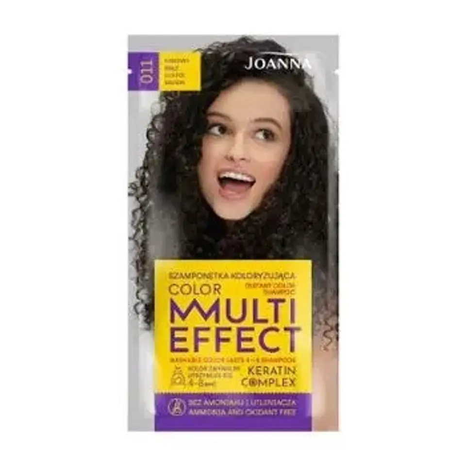 ⁨Joanna Multi Effect Color Keratin Complex Shampoo No. 11 Coffee Brown 35g⁩ at Wasserman.eu