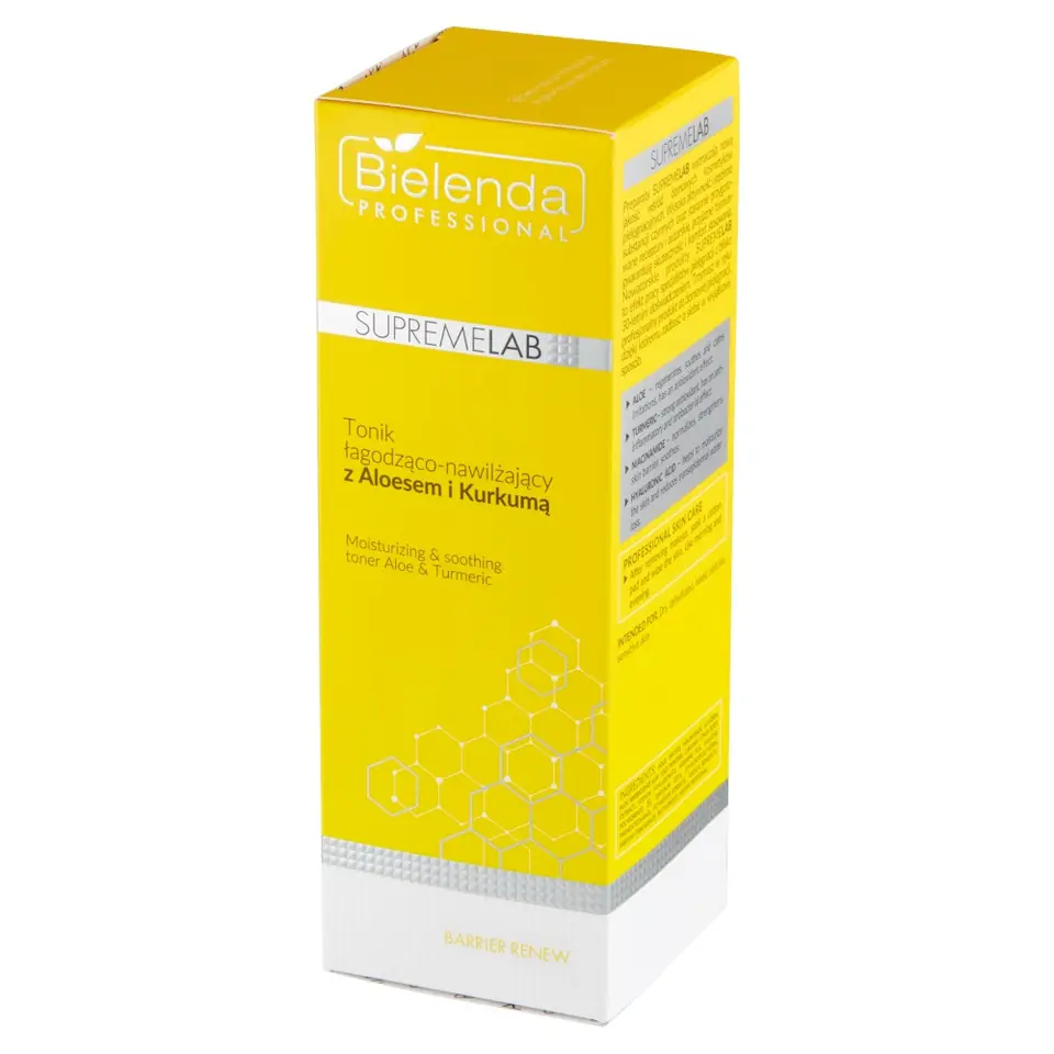 ⁨Bielenda Professional SupremeLab Barrier Renew soothing and moisturizing tonic with aloe vera and turmeric 200ml⁩ at Wasserman.eu