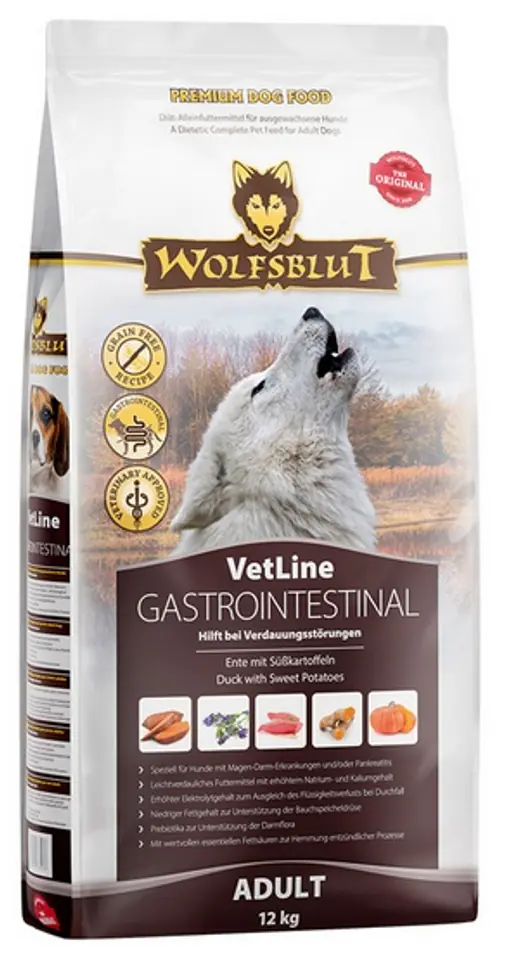 ⁨Wolfsblut Dog VetLine Gastrointestinal - kaczka i bataty 12kg⁩ w sklepie Wasserman.eu