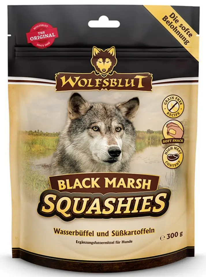 ⁨Wolfsblut Dog Squashies Black Marsh - bawół indyjski i bataty 300g⁩ w sklepie Wasserman.eu