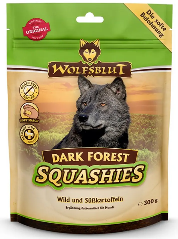 ⁨Wolfsblut Dog Squashies Dark Forest - dziczyzna i bataty 300g⁩ w sklepie Wasserman.eu