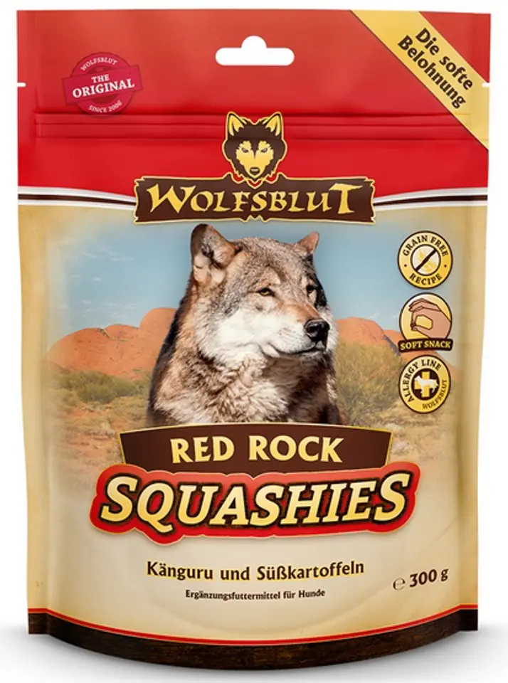 ⁨Wolfsblut Dog Squashies Red Rock - kangur i bataty 300g⁩ w sklepie Wasserman.eu