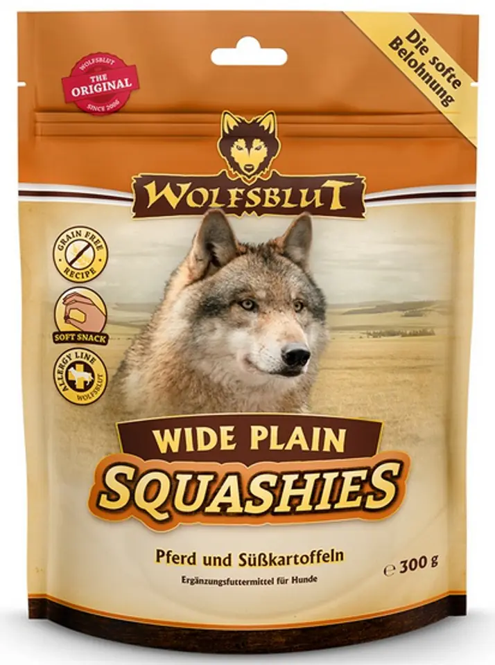 ⁨Wolfsblut Dog Squashies Wide Plain - konina i bataty 300g⁩ w sklepie Wasserman.eu