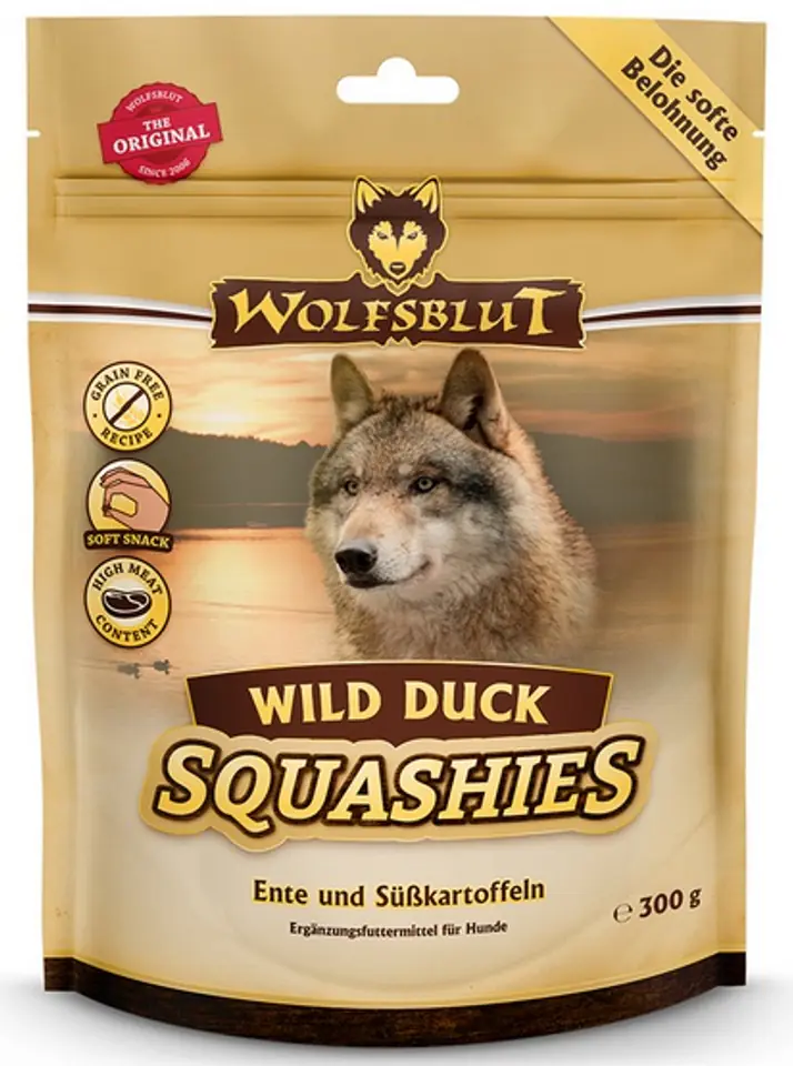 ⁨Wolfsblut Dog Squashies Wild Duck - kaczka i bataty 300g⁩ w sklepie Wasserman.eu