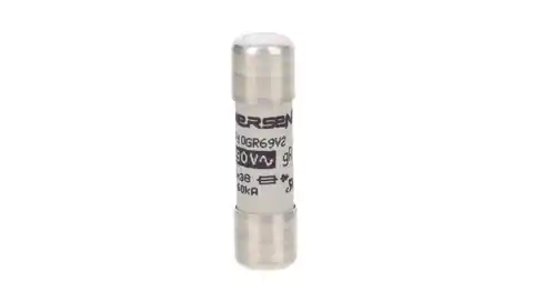 ⁨Wkładka bezpiecznikowa ultraszybka pełnozakresowa cylindryczna gR 690VAC 10x38 2A Q1014567⁩ w sklepie Wasserman.eu