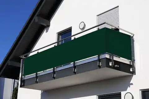 ⁨Mata osłona balkonowa zielona PVC 0,9x5m⁩ w sklepie Wasserman.eu