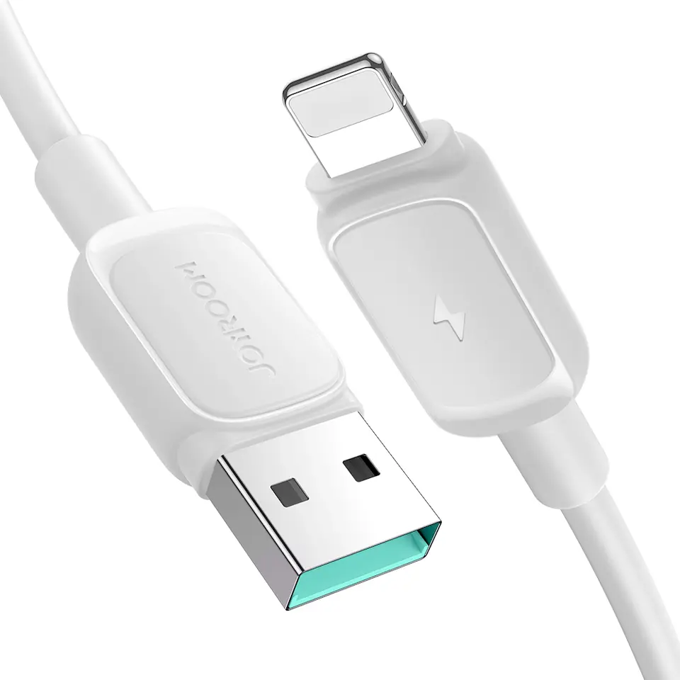 ⁨Kabel przewód do iPhone Lightning - USB 2.4A 1.2m biały⁩ w sklepie Wasserman.eu