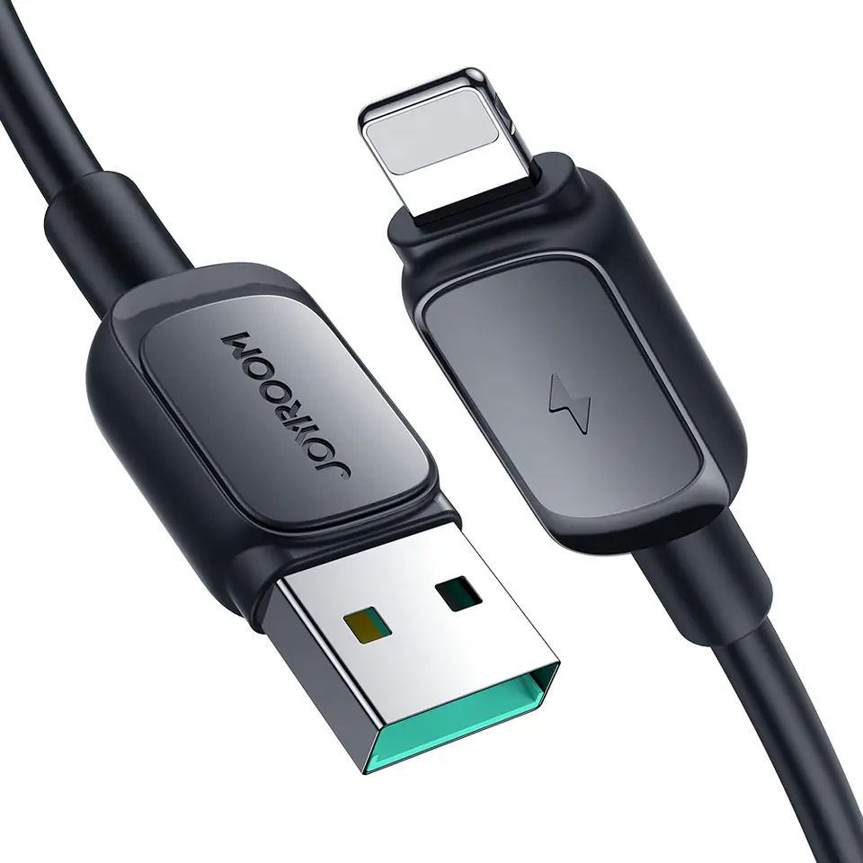 Kabel przewód do iPhone Lightning - USB 2.4A 1.2m czarny w sklepie Wasserman.eu