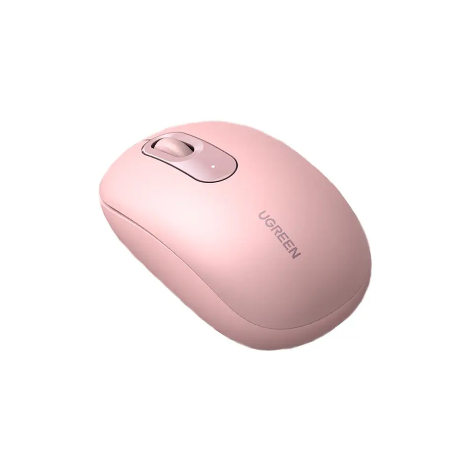 ⁨Myszka bezprzewodowa do komputera USB 2.4GHz różowa⁩ w sklepie Wasserman.eu