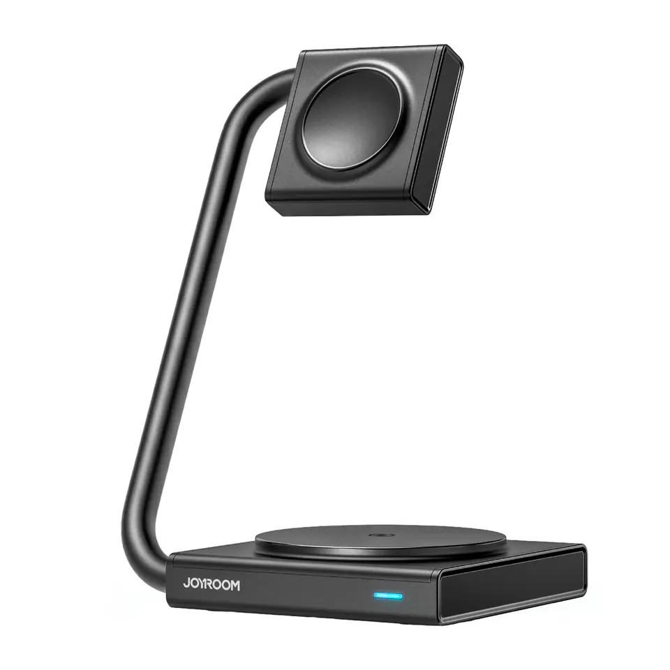 ⁨2w1 Ładowarka indukcyjna do zegarka i smarfona 15W MagSafe Qi składana czarna⁩ w sklepie Wasserman.eu