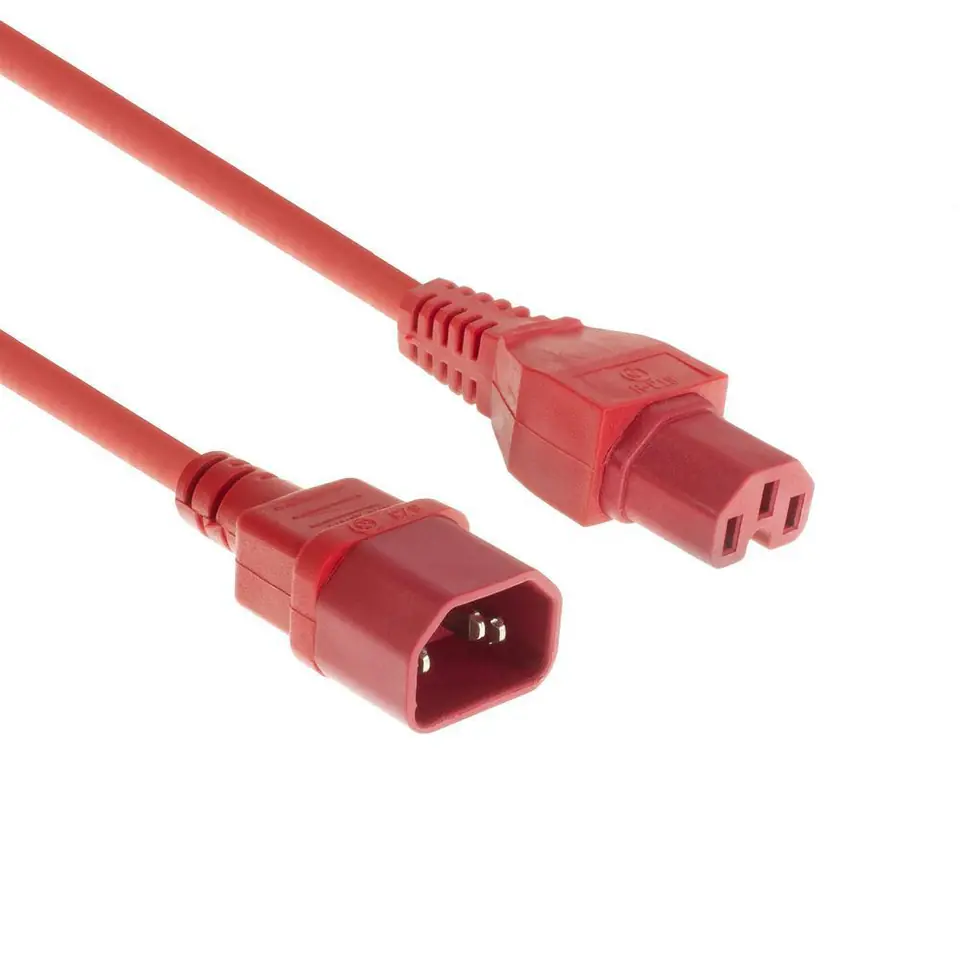 ⁨MicroConnect Red power cable C14 to C15,⁩ w sklepie Wasserman.eu