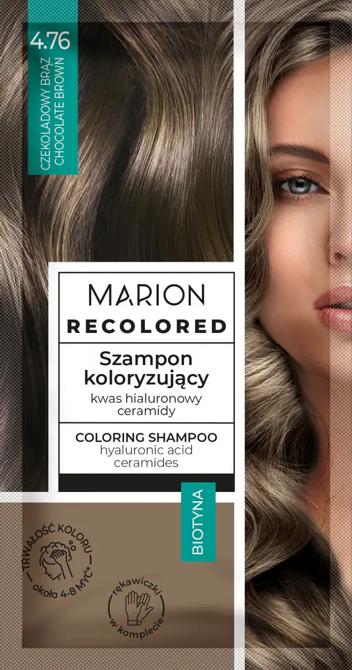 ⁨MARION Recolored Szampon koloryzujący nr 4.76 Czekoladowy brąz 35 ml⁩ w sklepie Wasserman.eu